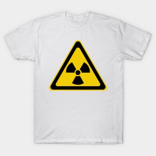 Radioactive Symbol Warning Sign - Triangular T-Shirt